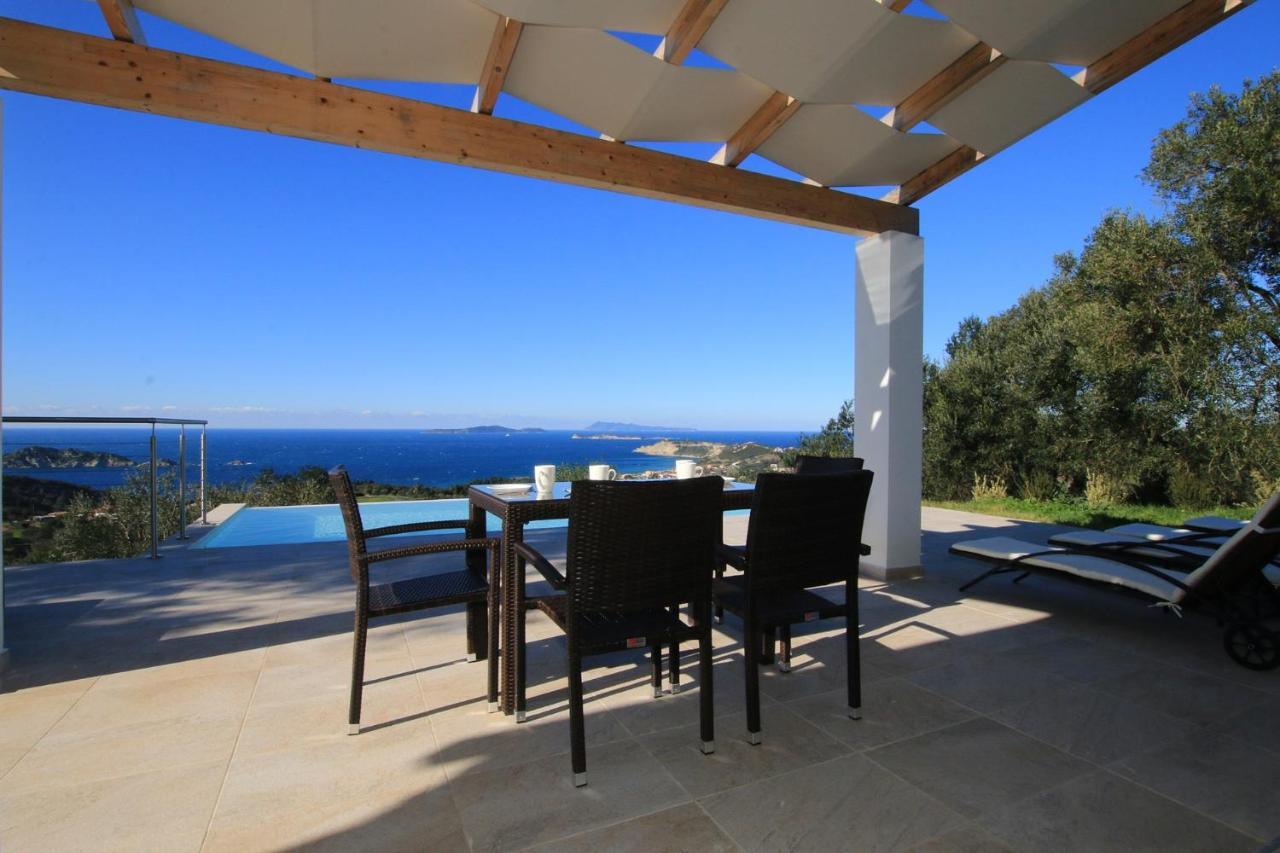 Sunset Sea View Villa 1 Ájos Jeórjos Eksteriør bilde